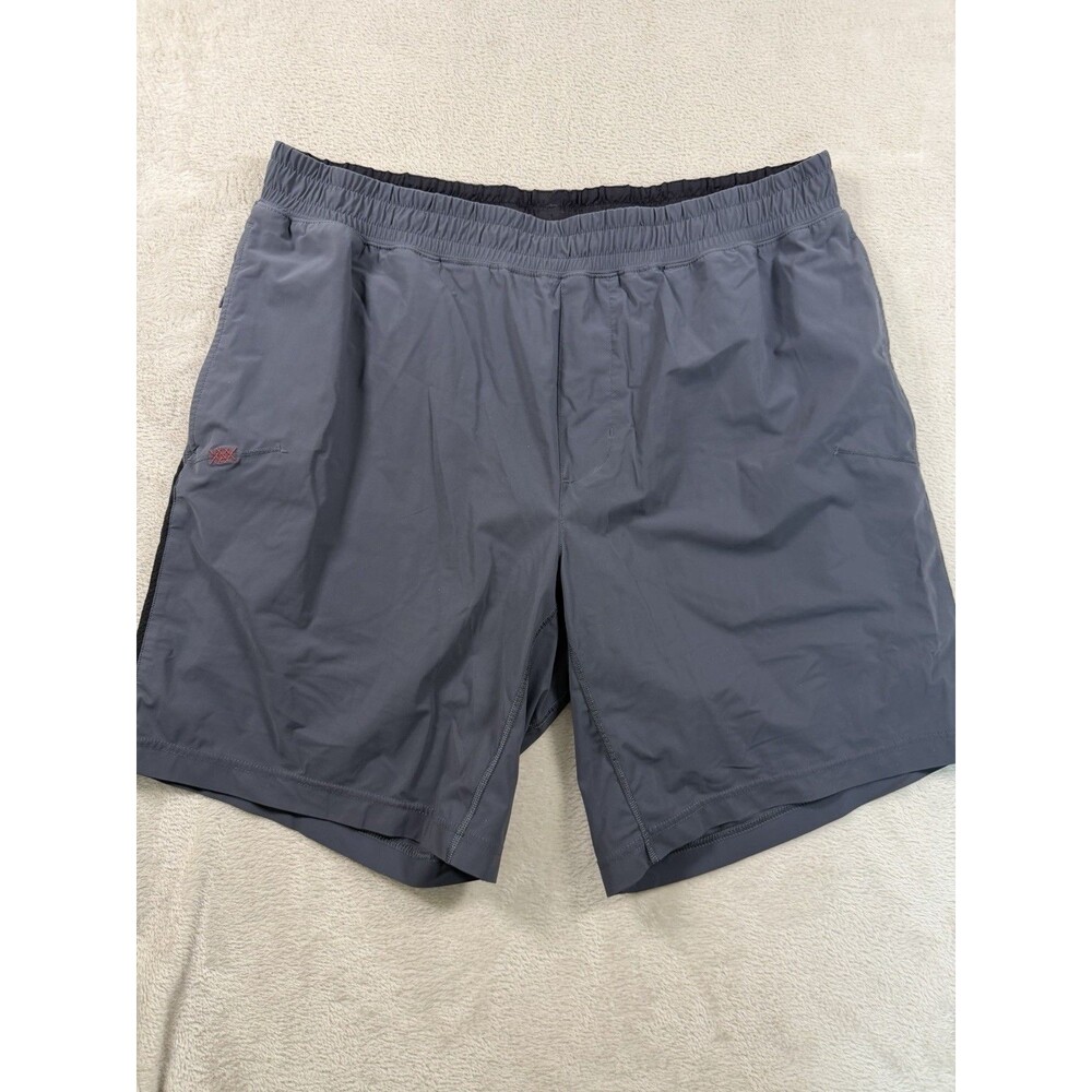 Rhone Mako Shorts Men's Size Large Gray 8" Inseam Lined Athletic Running Gym